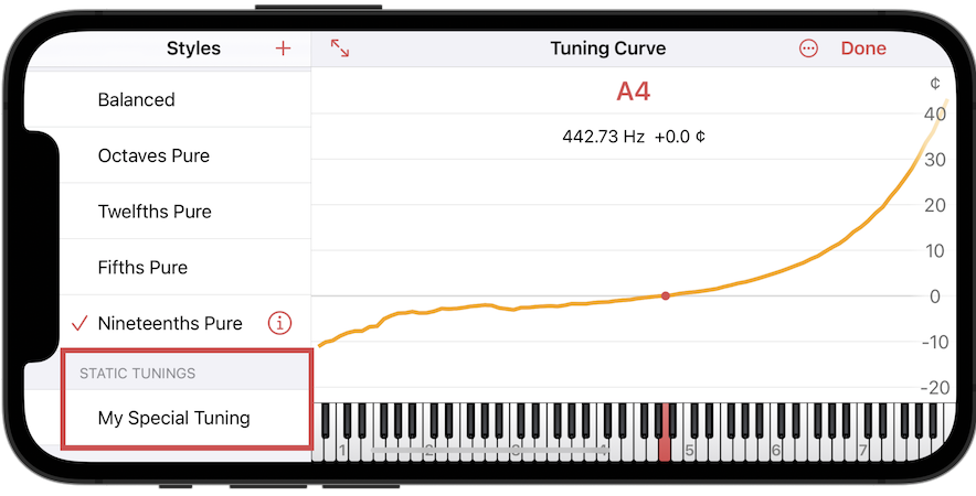 Newly created static tuning