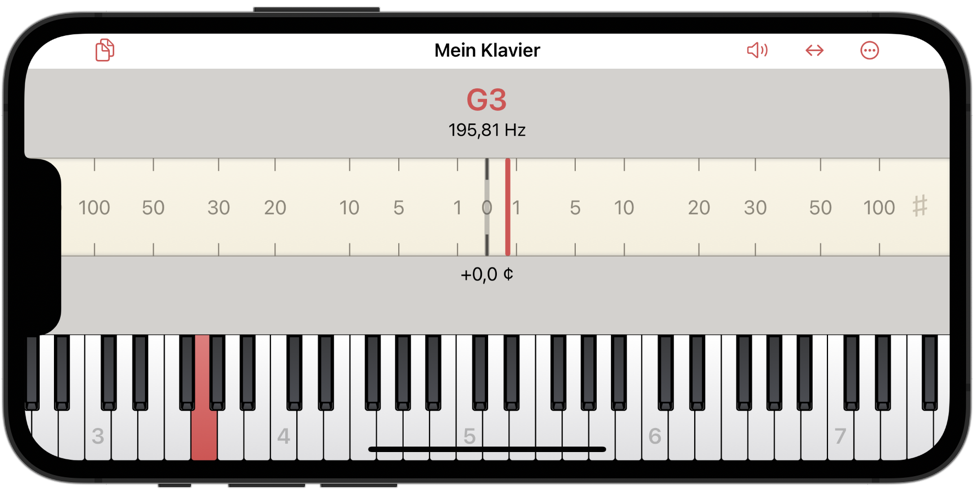 Einfrieren des Zeigers auf Nullposition