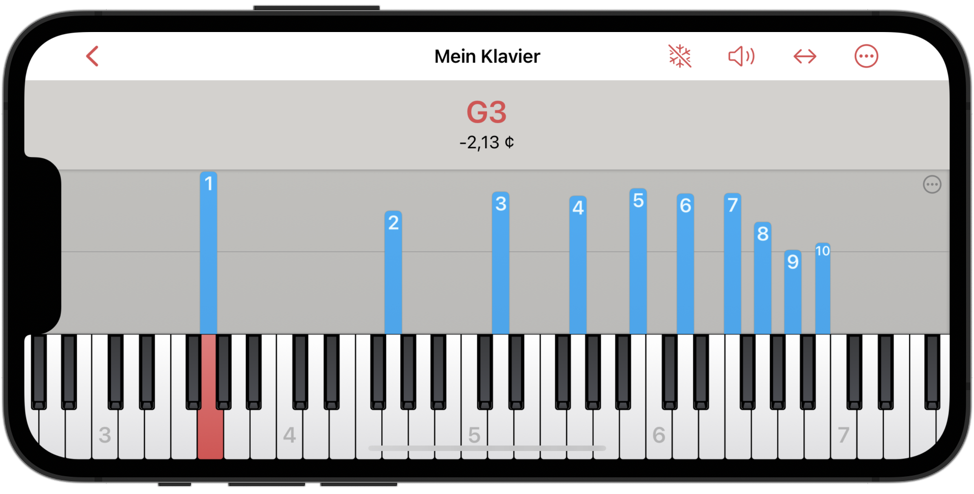 Aufzeichnen von Intervallen - Schritt 2